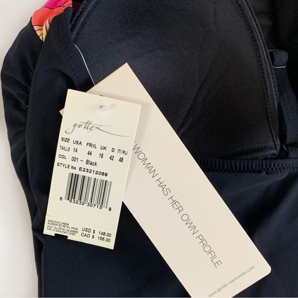 GOTTEX One Piece Swimsuit! Retail $148. - Picture 6 of 8